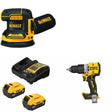 DeWalt DCB205-2C Battery Kit W/ FREE DCW210B Sander and FREE DCD806B Drill