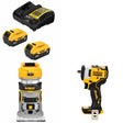 DeWalt DCB205-2C Battery Kit W/ FREE DCW600B Router and FREE DCF913B Wrench