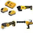 DeWalt 8Ah Starter Kit W/ FREE Grinder, FREE Multi-Tool and FREE Caulk Gun