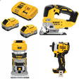 DeWalt 8Ah Kit W/ FREE Jig Saw and FREE Router and FREE 3/8 Impact Wrench