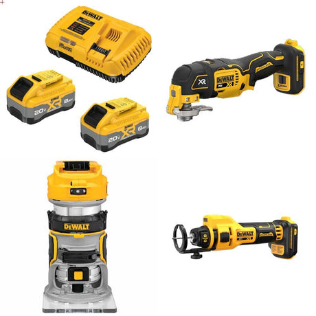 DeWalt DCB2108-2C Kit W/ FREE DCS356B and FREE DCW600B and FREE DCE555B