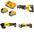 DeWalt DCB2108-2C 8Ah Battery Kit W/ FREE DCS382 Saw, DCG408 Grinder and DCE555 Cut-Out Tool