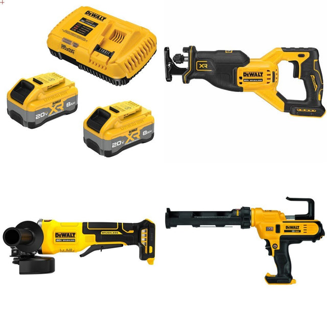 DeWalt 8Ah Kit W/ FREE DCS382 and FREE DCG408 and FREE DCE560