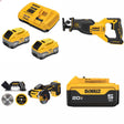 DeWalt 8Ah Kit W/ FREE Recip Saw and FREE 3in Cutoff and FREE 5.0Ah Battery