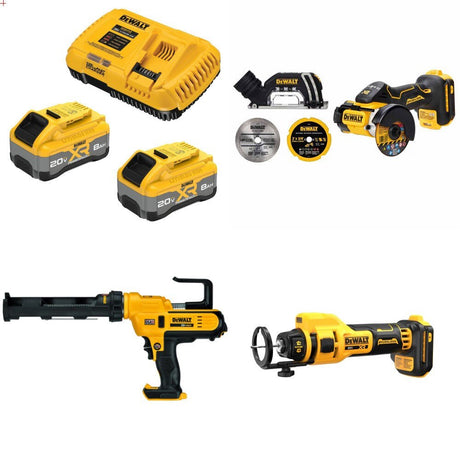 DeWalt 8Ah Starter Kit W/ FREE DCS438B and FREE DCE560B and FREE DCE555B