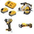 DeWalt 8Ah Starter Kit W/ FREE Circ Saw and FREE Impact and FREE Cut-Out