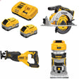 DeWalt DCB2108-2C 20V 8Ah Starter Kit W/ FREE DCS565B Saw, DCS382B Recip Saw and DCW600B Router