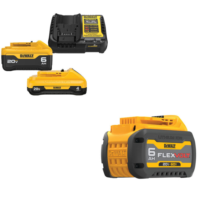 DeWalt DCB2460C 20V MAX 4Ah & 6Ah Starter Kit W/ FREE DCB606 20/60V Battery