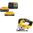 DeWalt DCB2460C 20V MAX 4Ah & 6Ah Starter Kit W/ FREE DCS334B 20V MAX Jig Saw