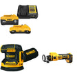 DeWalt DCB2460C Battery & Charger Kit W/ FREE DCW210B Sander and DCE555B Cut-Out Tool