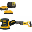 DeWalt DCB2460C Battery & Charger Kit W/ FREE DCW210B Sander and FREE DCS380B Saw