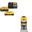 DeWalt DCB2460C 20V MAX 4Ah & 6Ah Starter Kit W/ FREE DCW600B 20V Router, Bare