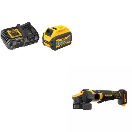 DeWalt DCB606C FLEXVOLT 20V/60V Starter Kit (6 Ah) W/ DCG416B 20V MAX Grinder