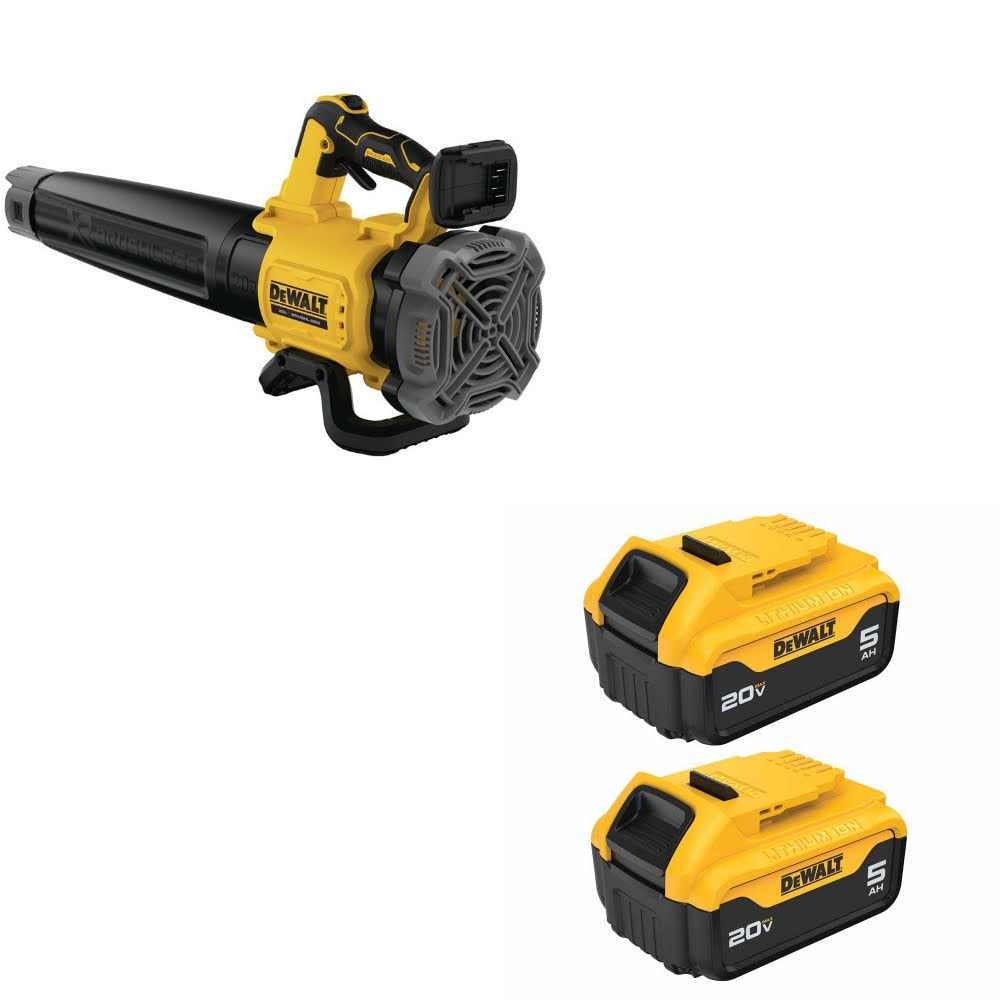DeWalt DCBL722B 20V Max Li-Ion XR Blower W/ DCB205-2 20V MAX 5Ah Battery 2-Pack