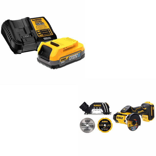 DeWalt DCBP034C 20V MAX Starter Kit w/ FREE DCS438B 20V MAX XR 3" Cut-Off Tool