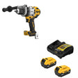 DeWalt DCD1007B Hammer Drill Kit W/ FREE DCB205-2C 5Ah Battery Kit