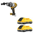 DeWalt DCD1007B 1/2 in. Hammer Drill W/ FREE DCB2104-2 4Ah Battery, 2 Pack