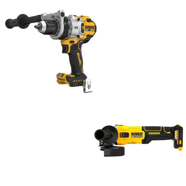 DeWalt DCD1007B 20V MAX XR 1/2 in. Hammer Drill W/ DCG407B Slide-Switch Grinder