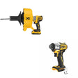DeWalt DCD200D1 Drain Snake Kit W/ FREE DCF845B Impact Driver