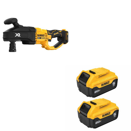DeWalt DCD443B 20V MAX XR Stud & Joist Drill W/ DCB205-2 20V MAX Battery, 2 Pack