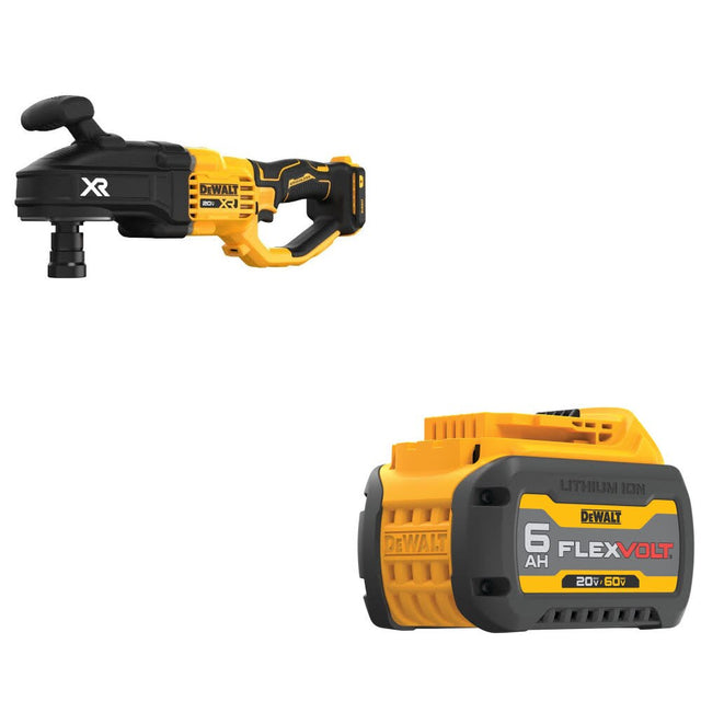 DeWalt DCD443B 20V MAX XR Stud & Joist Drill W/ DCB606 20/60V MAX 6.0Ah Battery
