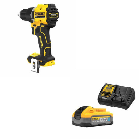 DeWalt DCD794B ATOMIC 1/2" Drill/Driver, Bare W/ DCBP520C 20V Max Starter Kit