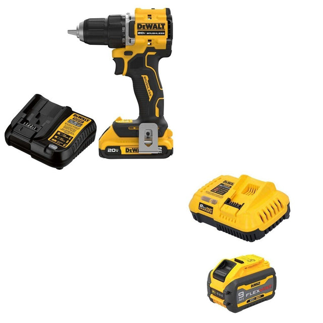 DeWalt DCB609C FLEXVOLT 20V/60V MAX 9.0Ah Battery Starter Kit W/ DCD794D1 Drill/Driver Kit
