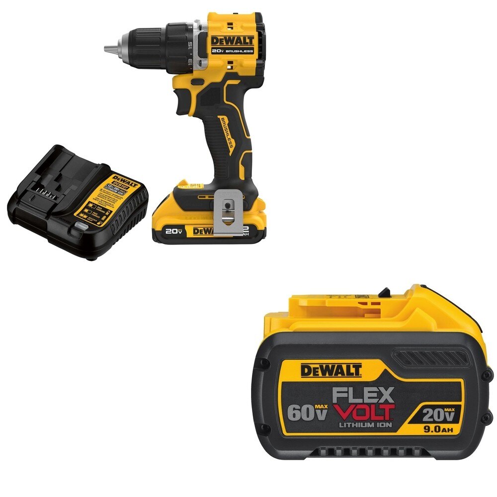 DeWalt DCB609 FLEXVOLT 20V/60V MAX 9.0Ah Battery W/ DCD794D1 Drill/Driver Kit