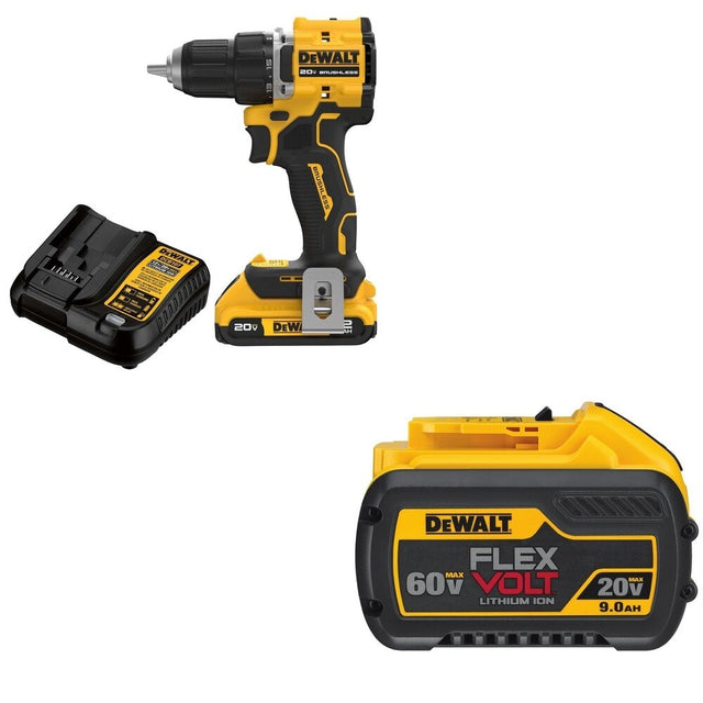 DeWalt DCB609 FLEXVOLT 20V/60V MAX 9.0Ah Battery W/ DCD794D1 Drill/Driver Kit