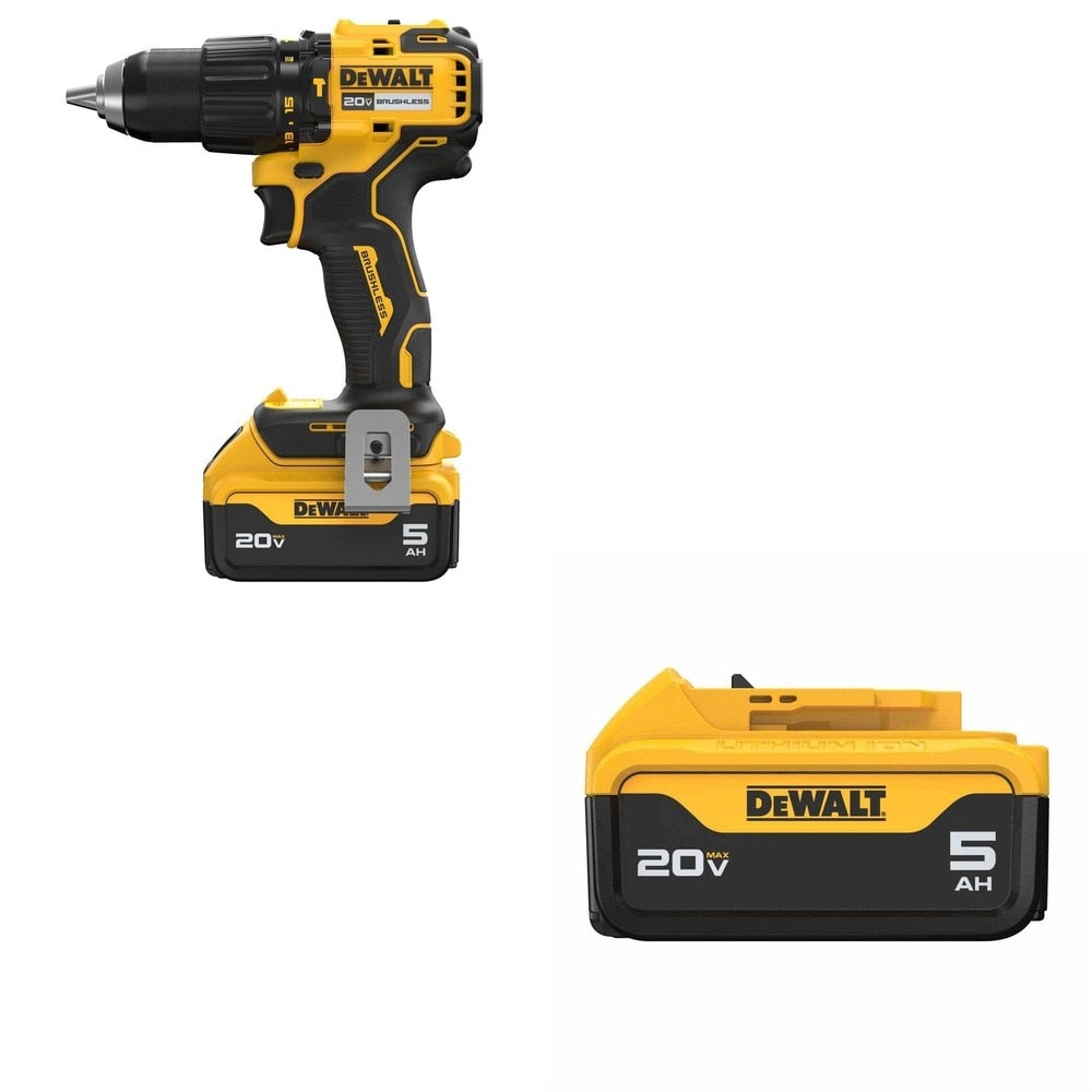 DeWalt DCD798P1 Compact Hammer Drill W/ DCB205 5Ah Battery