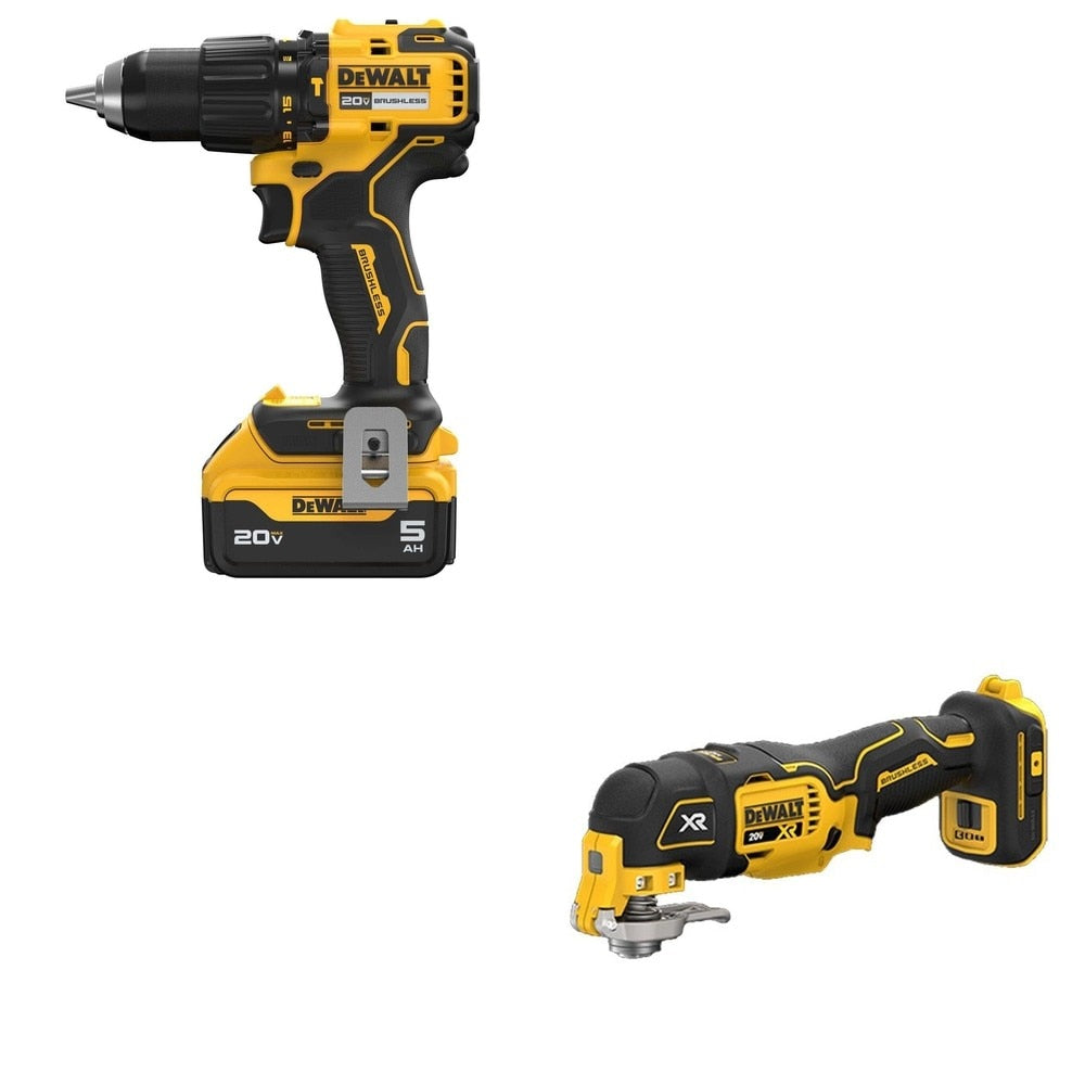 DeWalt DCD798P1 Compact Hammer Drill W/ DCS356B Oscillating Multi-Tool