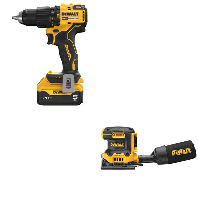 DeWalt DCD798P1 Compact Hammer Drill W/ DCW200B Sheet Sander