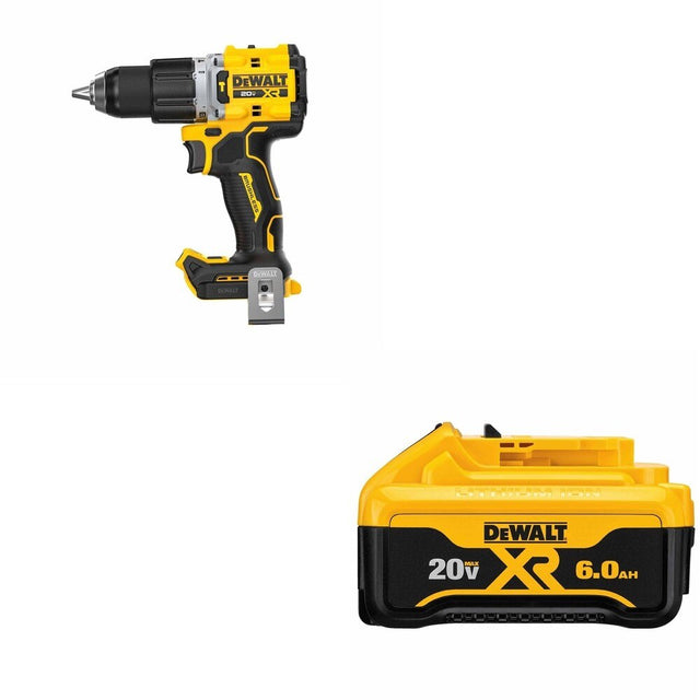 DeWalt DCD806B 20V MAX XR 1/2 in. Hammer Drill W/ DCB206 6.0Ah Battery