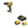 DeWalt DCB245-2C 20V MAX 4.0Ah and 5.0Ah Battery Starter Kit W/ DCD806B Hammer Drill