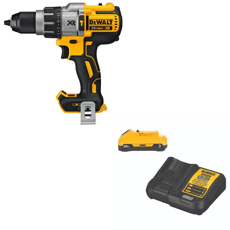 DeWalt DCD996B 20V MAX XR Hammerdrill, Bare W/ DCB230C 20V MAX Starter Kit