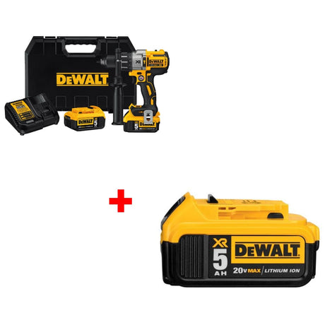 DeWalt DCD996P2 20V MAX XR 3 Speed Hammer Drill w/ FREE DCB205 20V Battery Pack