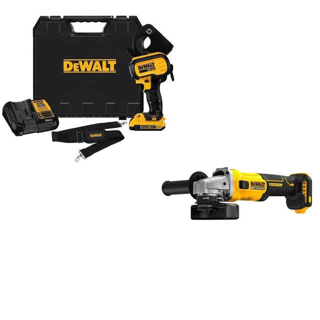 DeWalt DCE150D1 Cable Cutter Kit W/ FREE DCG407B 4-1/2in Grinder
