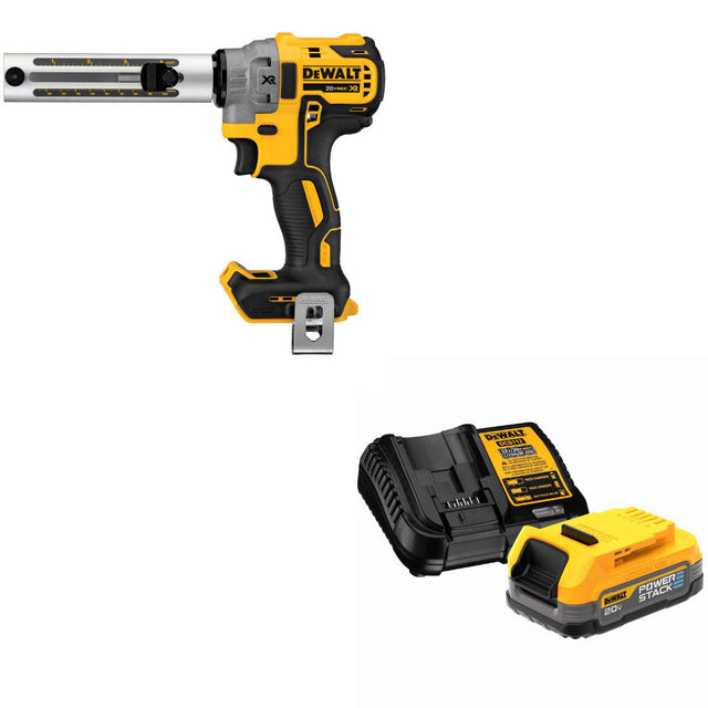 DeWalt DCE151B 20V MAX Cable Stripper, Bare W/ FREE DCBP034C 20V MAX Starter Kit