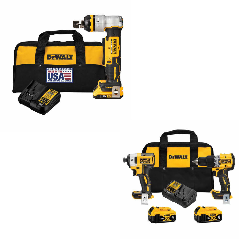 DeWalt DCE158D1 20V MAX* XR Cutter W/ FREE DCK249M2 20V MAX 2-Tool Combo Kit