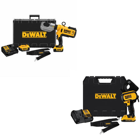 DeWalt DCE300M2 20V MAX Crimping Tool Kit W/ FREE DCE150D1 20V Cutting Tool Kit