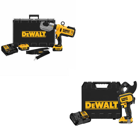 DeWalt DCE300M2 20V MAX Crimping Tool Kit W/ FREE DCE155D1 20V Cutting Tool Kit