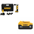 DeWalt DCE450D1 Copper Swage Tool Kit W/ FREE DCB205 5.0Ah Battery