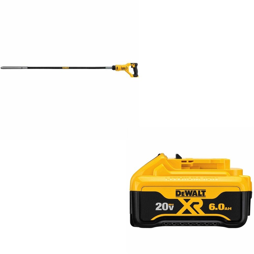 DeWalt DCE531B 20V MAX Concrete Pencil Vibrator W/ DCB206 6.0Ah Battery