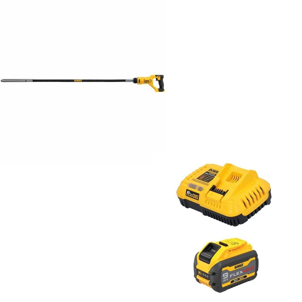 DeWalt DCE531B 20V MAX Concrete Pencil Vibrator W/ DCB609C FLEXVOLT 9.0Ah Kit