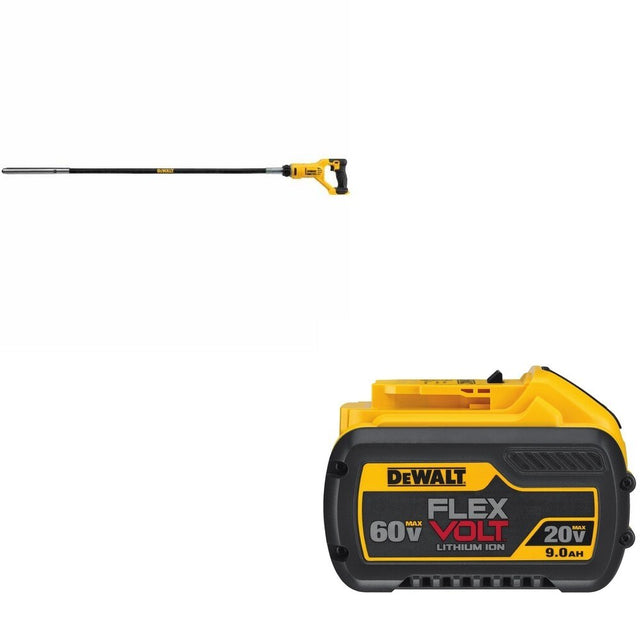 DeWalt DCE531B 20V MAX Concrete Pencil Vibrator W/ DCB609 FLEXVOLT 9.0Ah Battery