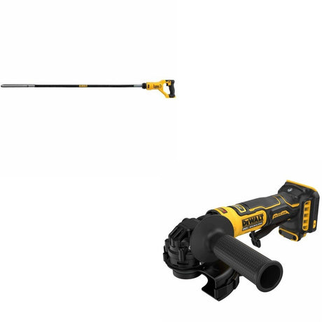 DeWalt DCE531B 20V MAX Concrete Pencil Vibrator W/ DCG402B ATOMIC Angle Grinder