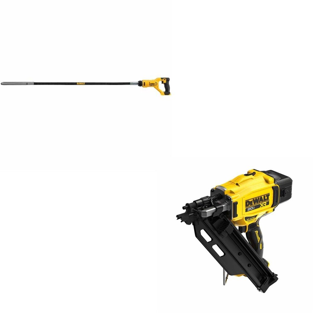 DeWalt DCN930B 20V MAX XR 30-Degree Framing Nailer W/ DCE531B Concrete Vibrator