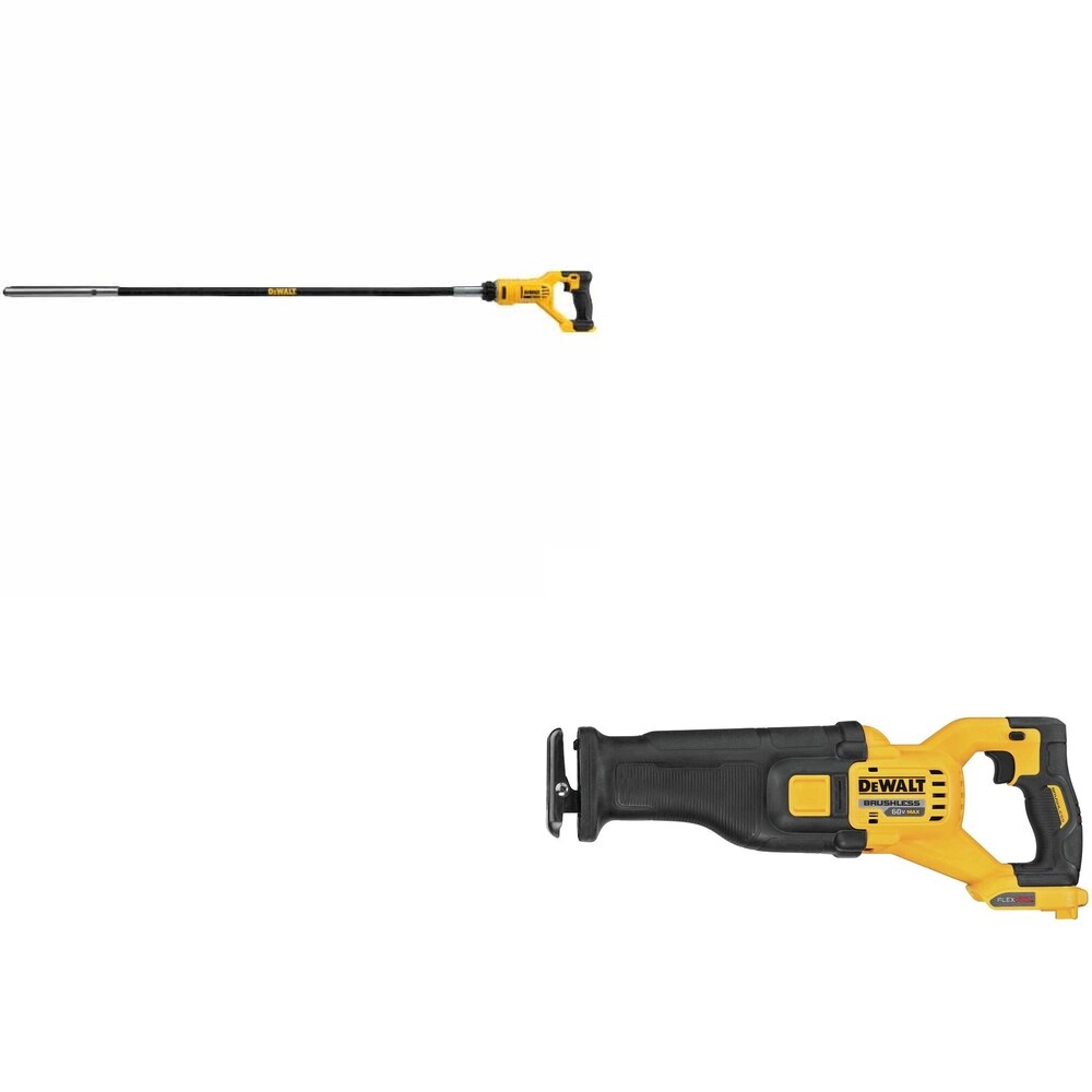 DeWalt DCS389B 60V MAX Reciprocating Saw W/ DCE531B Concrete Vibrator