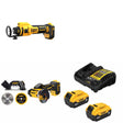 DeWalt DCE555B Drywall Cut-Out Tool Kit W/ DCS438B Cut-Off Tool and FREE DCB205-2C Battery Kit