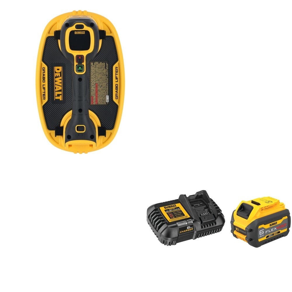 DeWalt DCE592B 20V MAX GRABO Vacuum Lifter W/ DCB606C FLEXVOLT 6.0Ah Kit